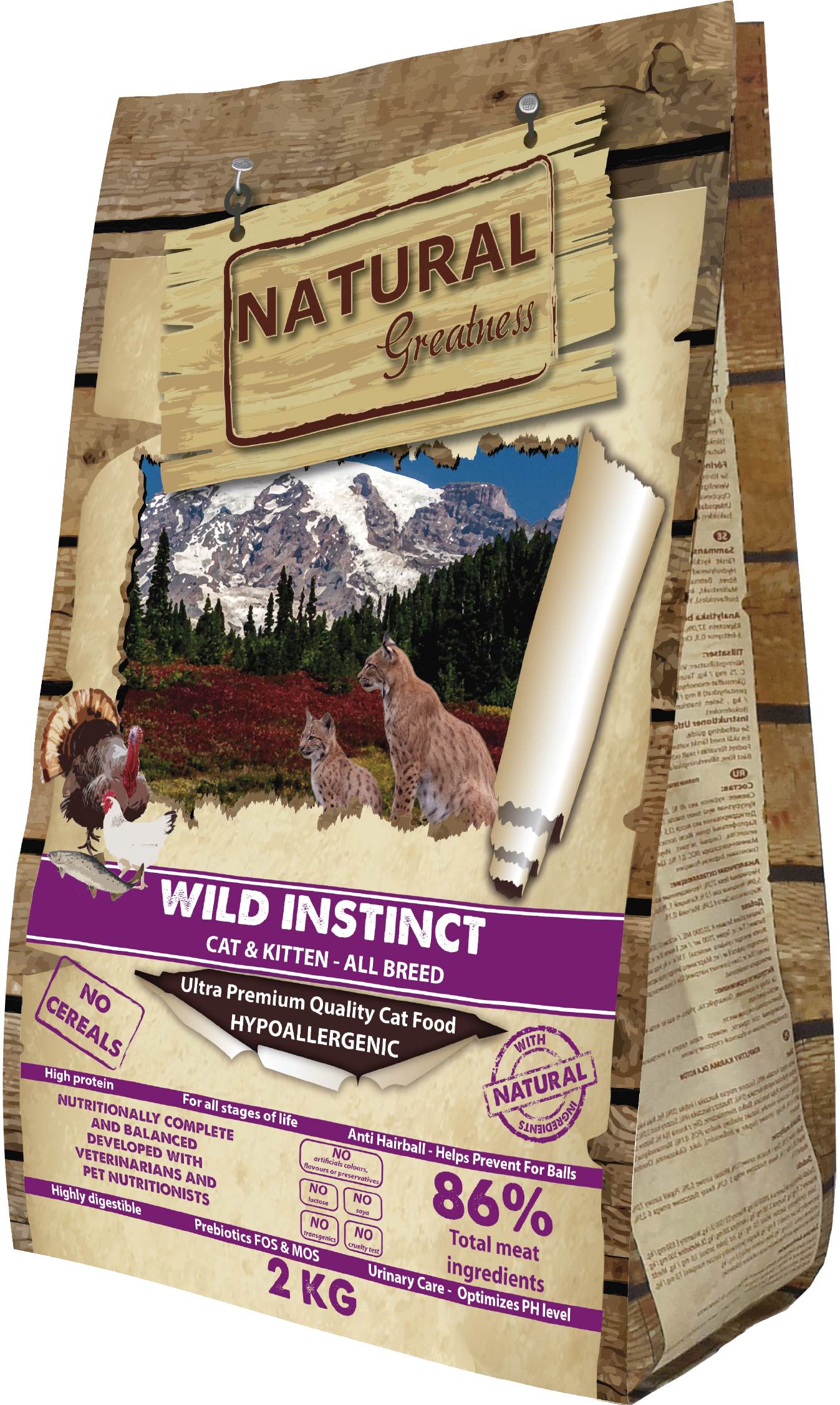 Natural Greatness Chat Wild Instinct 2kg - Chrysdietetic