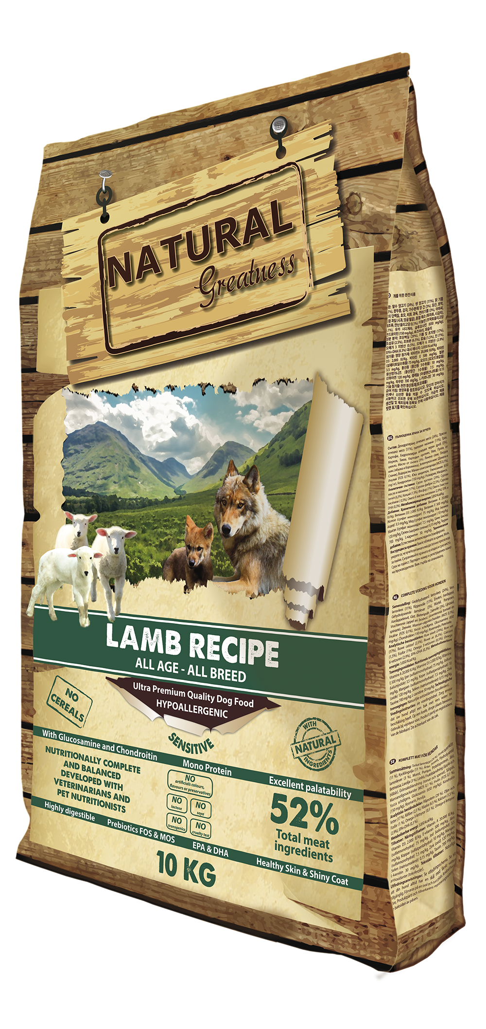 Natural Greatness Dog Lamb Sensitive 10 公斤 - Crisdietética