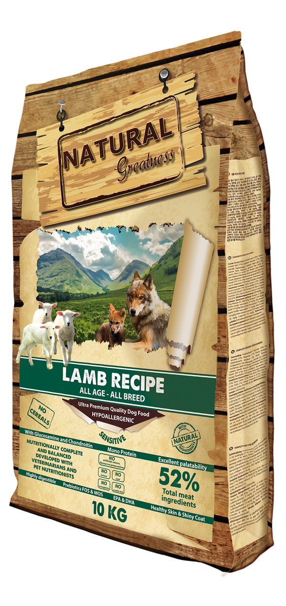 Natural Greatness Dog Lamb Sensitive 10 Kg - Crisdietética