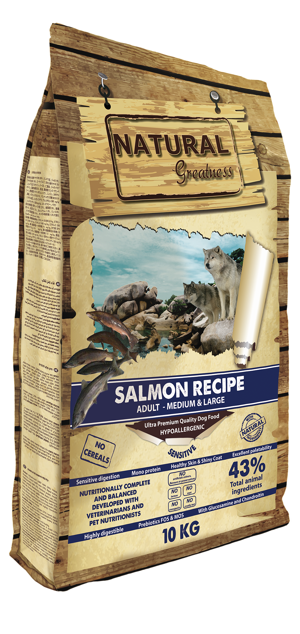 Natural Greatness Dog Salmon Sensitive 10 Kg - Crisdietética
