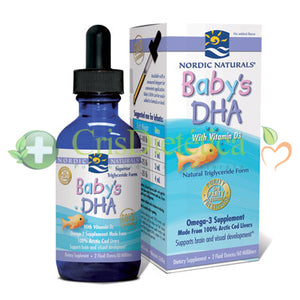 NORDIC NATURALS BABY'S DHA + VIT.D3 60 ml - Celeiro da Saúde Lda