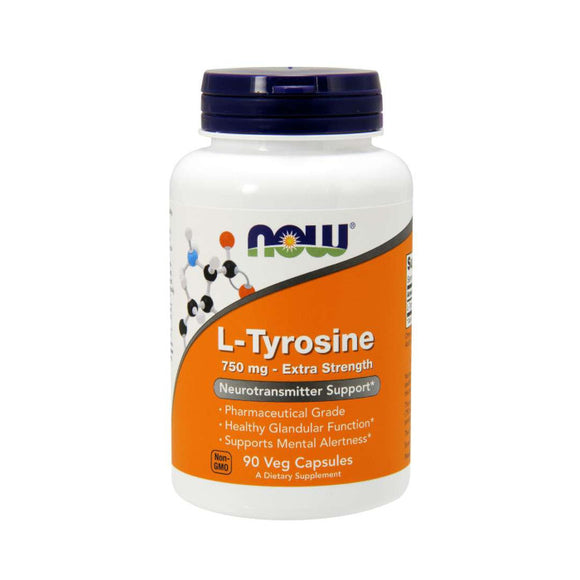 NOW L- Tyrosine 750mg 90 cápsulas - Crisdietética