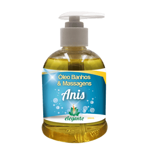 300ml Anise Bath and Massage Oil - Elegant - Chrysdietética