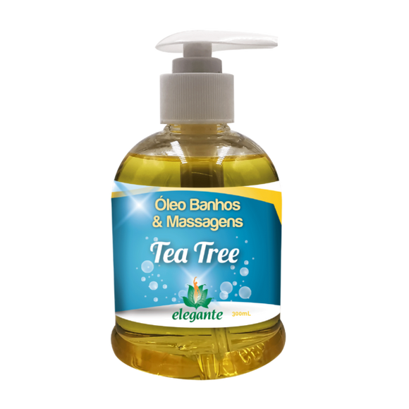 Óleo Banhos e Massagens Tea Tree 300ml - Elegante - Crisdietética