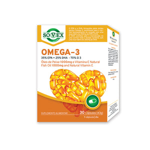 Omega 3 (35 EPA + 25 DHA + 70 Omega) 30 Cápsulas - Sovex - Crisdietética