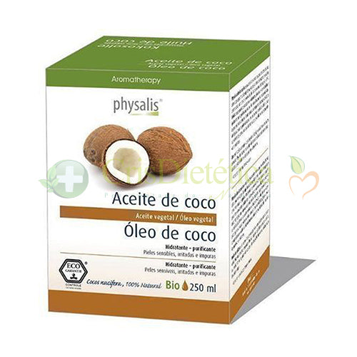 Óleo Coco Bio 250ml - Physalis - Crisdietética