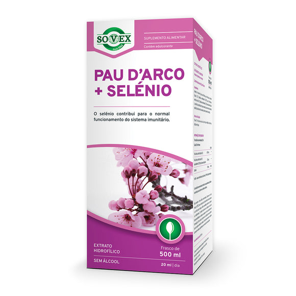 Pau D' Arco + Selénio 500ml - Sovex - Crisdietética