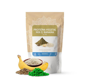 Mix di proteine ​​vegetali con banana in polvere 125g - Biosamara - Crisdietética
