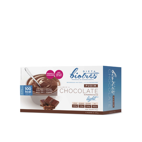 Pudim Chocolate 2*15gr- Biotrês - Crisdietética
