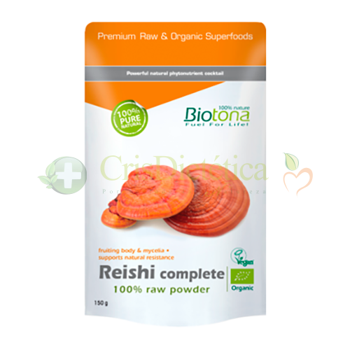 Reishi Complete Raw Powder Bio 150g - Biotona - Crisdietética