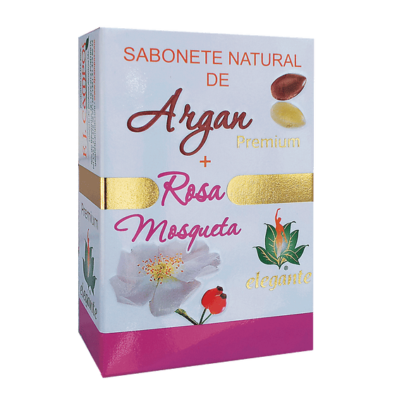Sabonete Argan + Rosa Mosqueta 140g - Elegante - Crisdietética