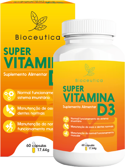 Super Vitamina D3 60 Cápsulas - Bioceutica - Crisdietética