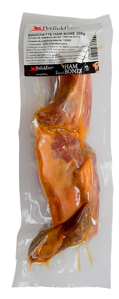 Petfield Brochette Ham Bone 200g - Crisdietética