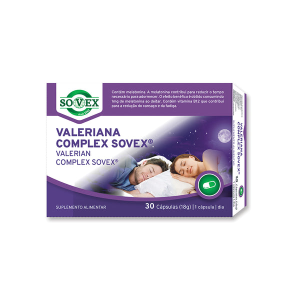 Valeriana Complex 30 Cápsulas - Sovex - Crisdietética