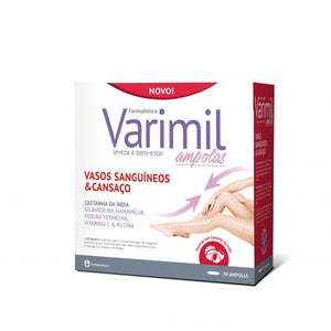 Varimil Vasos Sanguíneos e Cansaço 20 Ampolas - Farmodietica - Crisdietética