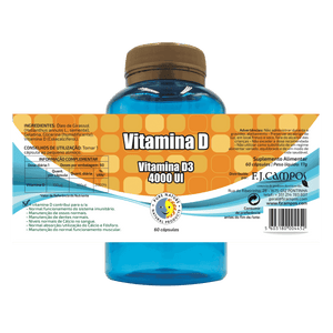 Vitamin D 60 Tablets - Pure Nature - Crisdietética