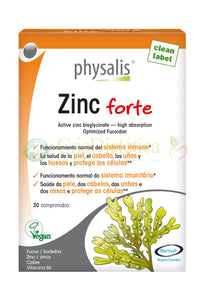 Zinc Forte 30 Cápsulas - Physalis - Crisdietética