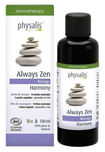 Aceite de masaje Always Zen 100ml - Physalis - Crisdietética
