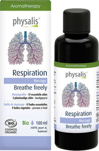 Respiration massage oil 100ml - Physalis - Crisdietética