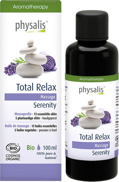Óleo de massagem Total Relax 100ml - Physalis - Crisdietética