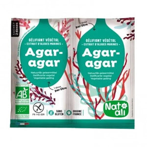 Agar Agar Organic Seaweed Extract Powder 8g - Nat - Ali - Crisdietética