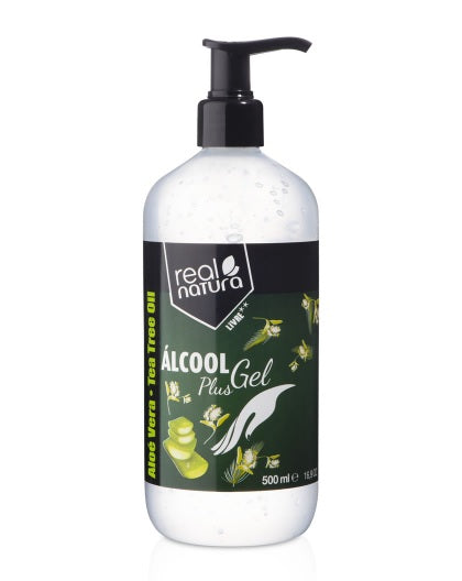 Álcool Gel Tea Tree Oil 500ml- Real Natura - Crisdietética