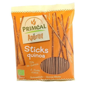 Aperitivos Sticks Quinoa Biológico 100g - Primeal - Crisdietética