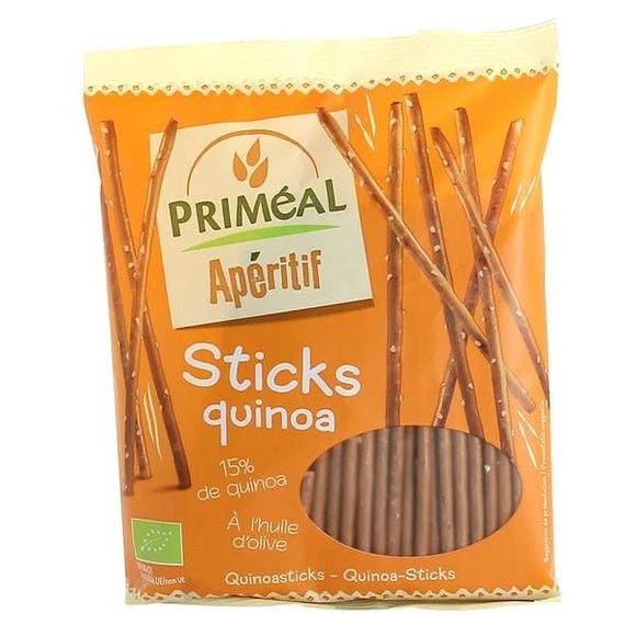 Aperitivos Sticks Quinoa Biológico 100g - Primeal - Crisdietética