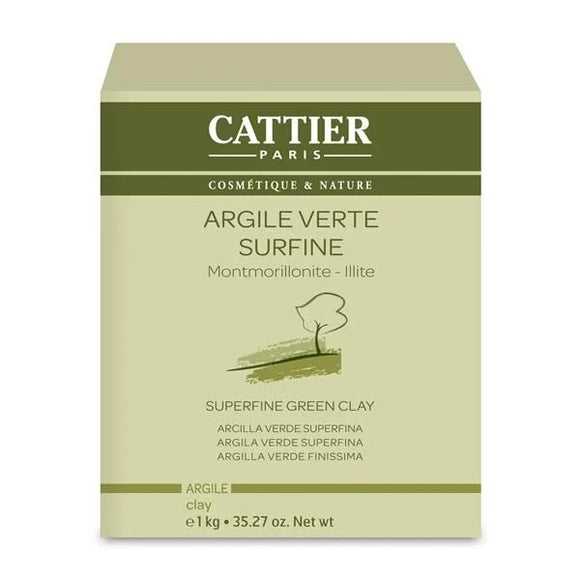 Argila Verde Superfina 1kg - Cattier - Crisdietética