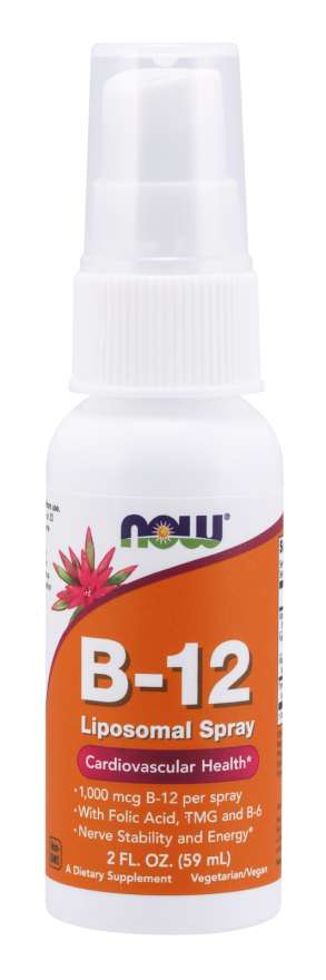 NOW Spray Lipossomal de Vitamina B-12 - 59ml - Crisdietética