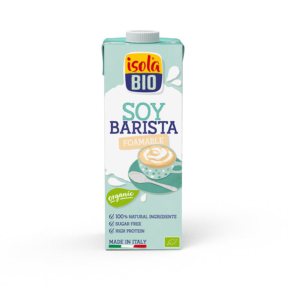 Bebida de Soja Barista S/ Açúcar 1L - Isola Bio - Crisdietética