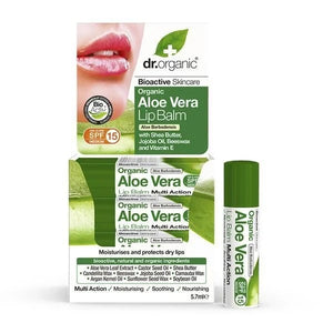 Balsamo per le labbra all'Aloe Vera - Dr.Organic - Crisdietética