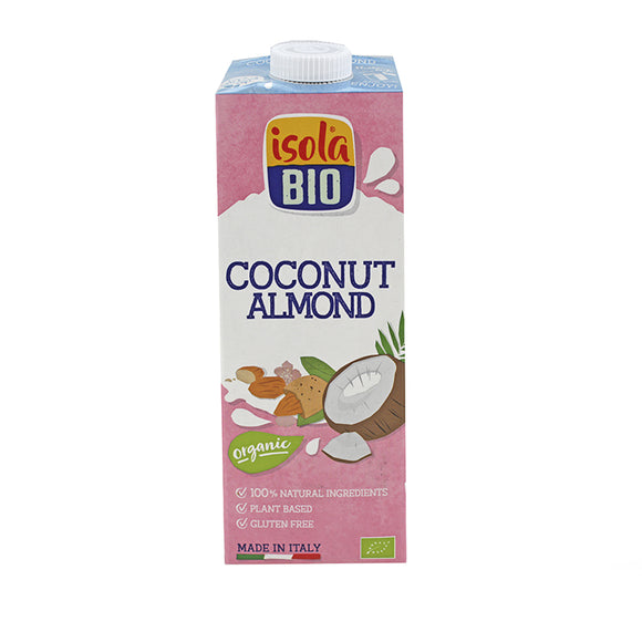 Bebida de Coco e Amêndoa Sem Glúten 1L - Isola Bio - Crisdietética