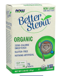 Better Stevia 75 Sticks - Now - Crisdietetica