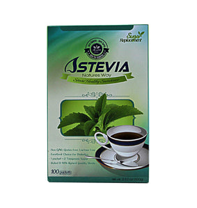 Weiße Stevia-Päckchen 100 x 1 g – Biosamara – Crisdietética
