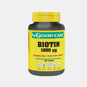 Biotin 1000µg 100 tablets - Good Care - Crisdietética