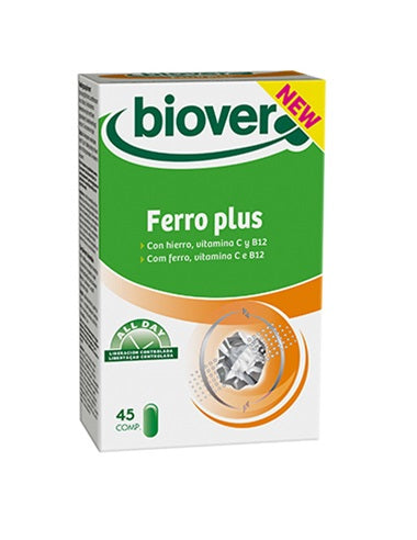 Ferro Plus 45 Comprimidos - Biover - Crisdietética