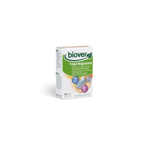 Triple Magnesium 30 Comprimidos - Biover - Crisdietética