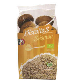 Biscoitos Sesamo Bio 250g - Provida - Crisdietética