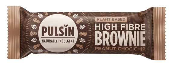 Peanut Choco Chip Raw Chocolate Brownie 35g - Pulsin - Crisdietética