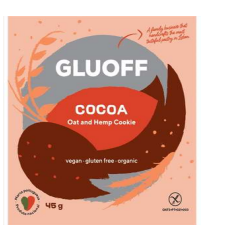 Galleta de Avena Cacao Ecológica 45gr -Gluoff - Crisdietética