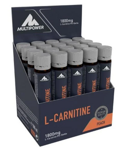 L-Carnitina Liquida 20 Fiale Pesca - MultiPower - Crisdietética