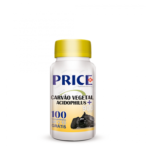 Charcoal + Acidophilus 100 Tablets - Price - Chrysdietetic