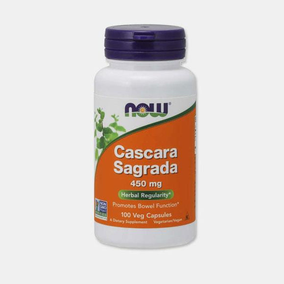 Cascará Sagrada 450mg 100 cápsulas -Now - Crisdietética