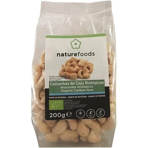 Organic Cashew Nuts 200g - Naturefoods - Crisdietética