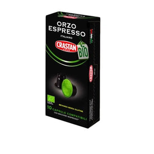 Orzo Biologico Istantaneo 10 Capsule Nespresso - Crastan - Crisdietética