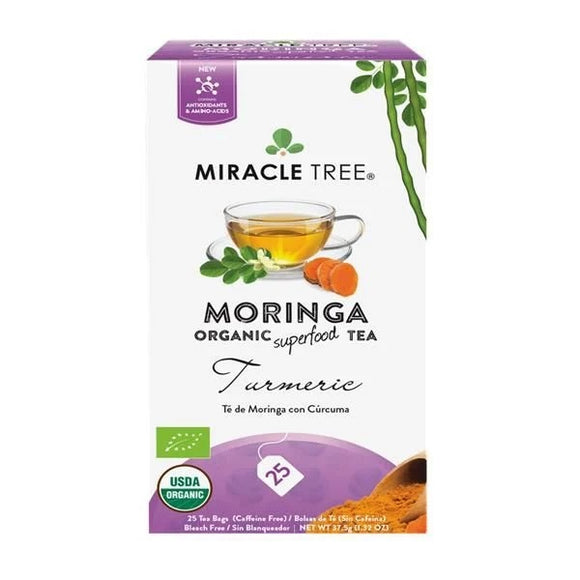 Chá de Moringa e Curcuma 25 Saquetas - Miracle Tree - Crisdietética