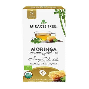 Moringa-Tee mit Honig und Vanille 25 Beutel - Wunderbaum - Crisdietética