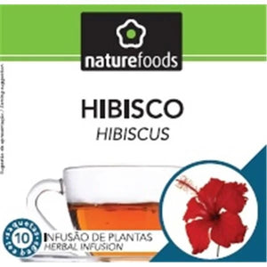 Hibiscus Tea 10 Sachets - Naturefoods - Crisdietética