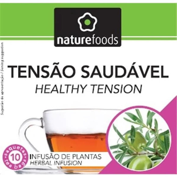 Chá Tensão Saudável 10 Saquetas - Naturefoods - Crisdietética